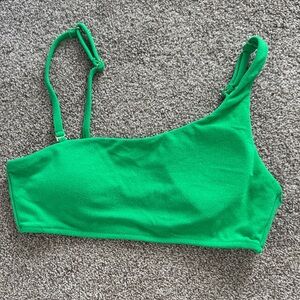 Raisins Bright Green Terry Fabric Swim Top